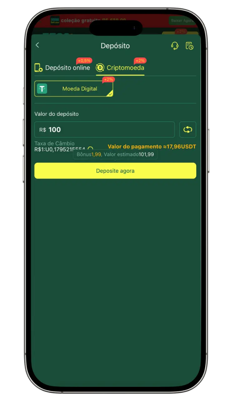 5588bet deposit Criptomoeda