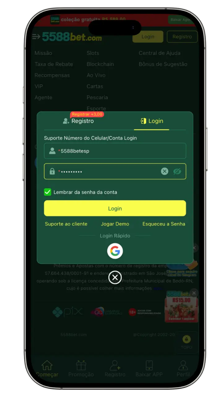 5588bet login
