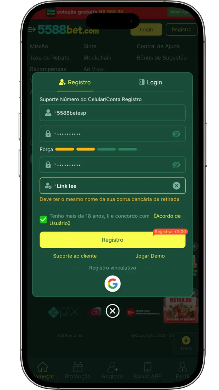 5588bet register